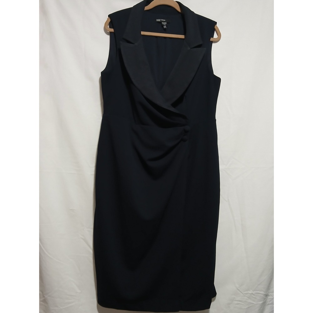 Maggy London Woman Sleeveless Sheath‎ Dress Career Party Black 14W
